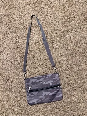 Baggallini Camouflage Crossbody Bag - Gray